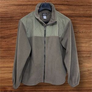 Bear Creek Outfitters Men’s Fleece Full-Zip Jacket. Army  Green. XL.